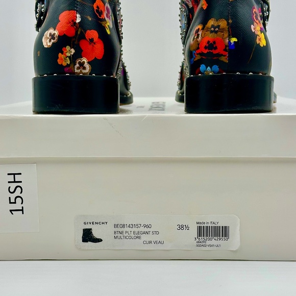 Givenchy Night Pansy Stud & Buckle Drop-Kickers WOMENS SZ 38.5 - Picture 9 of 15